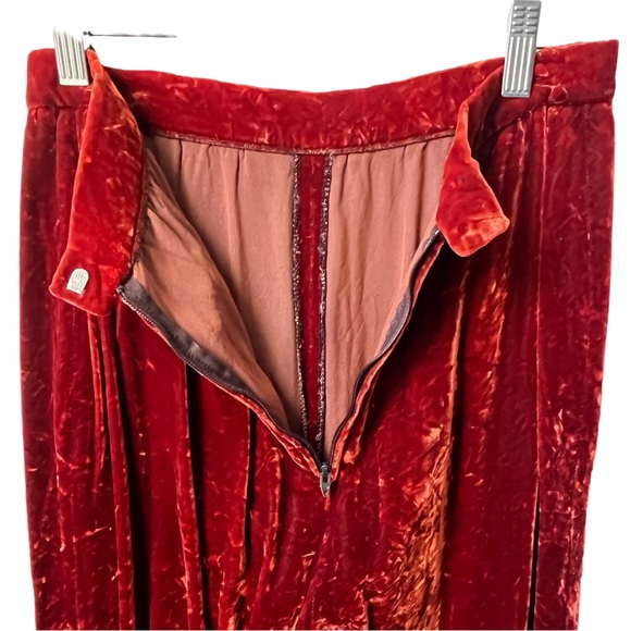 Intuition by Maurice Antaya Vintage 1980's High-Rise Velvet Pants - Picture 5 of 9